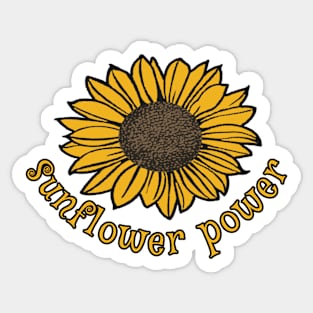 Sunflower Power Sticker